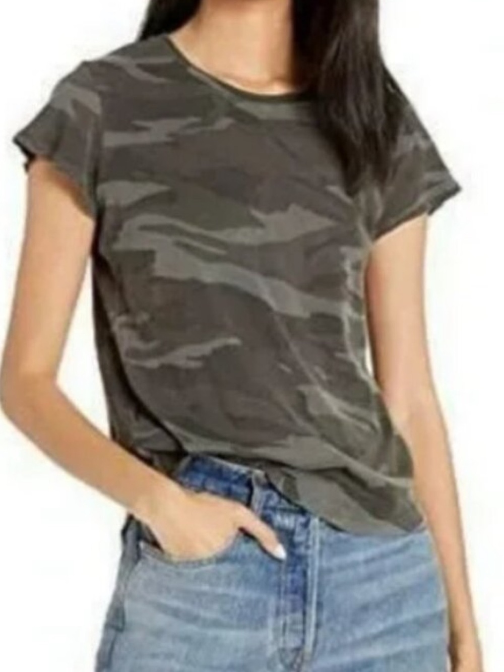 Camo Short-Sleeve Crewneck Tee - Olive Camo